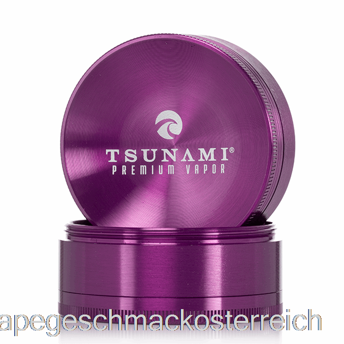 Tsunami 2,4 Zoll 4-teiliger Versunkener Top-Grinder Lila (63 Mm) Vape-Geschmack